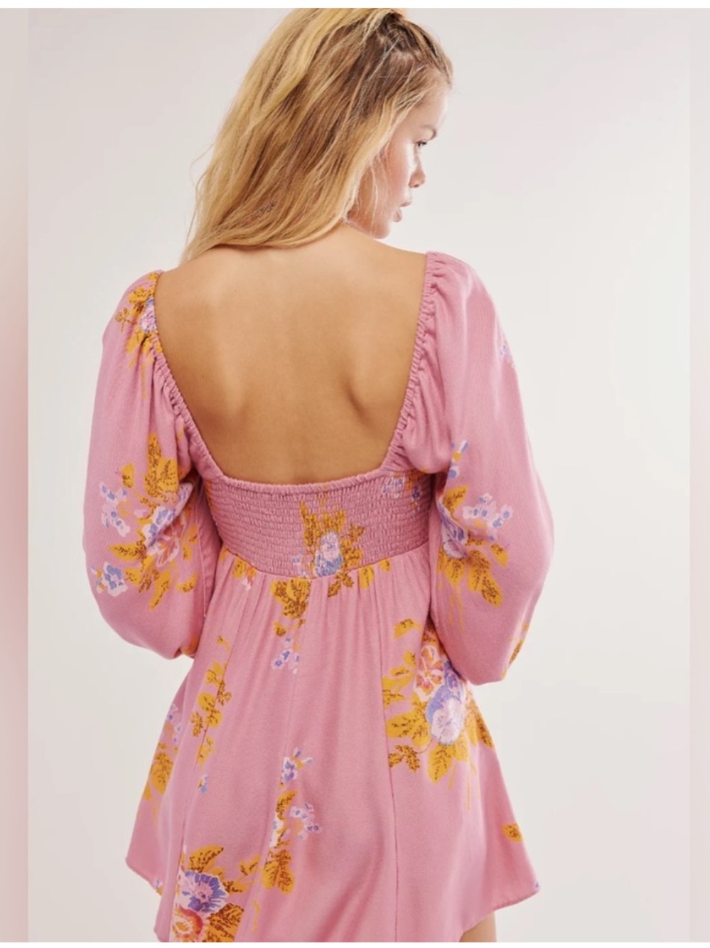 FREE PEOPLE Francesca Floral Mini Dress - Picture 4 of 6